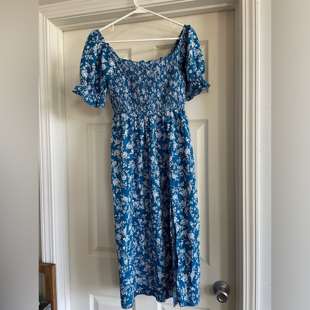 Floral off the shoulder dress
